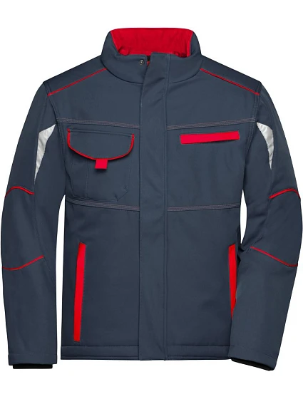 Daiber JN 853 Pracovná zimná softshellová bunda – farba 02.0853 carbon/red Daiber JN 853 Pracovná zimná softshellová bunda – farba 02.0853 carbon/red