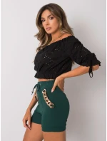 Šortky DHJ SN model 15747286 tmavě zelená - FPrice