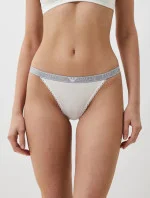 Dámske tangá 164282 4R221 00010 White - Emporio Armani