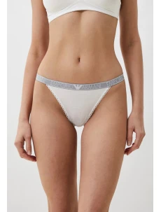Dámske tangá 164282 4R221 00010 White - Emporio Armani