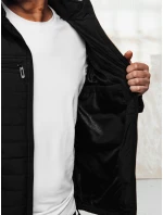 Pánská prošívaná bunda s kapucí černá Dstreet model 21983305 - FashionStreet