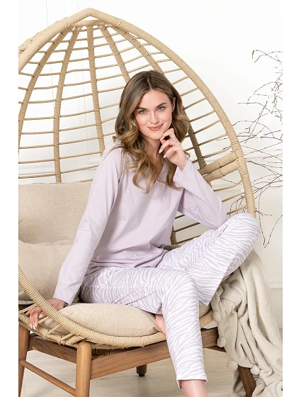Pyžamo dlouhé rukávy, velikosti model 22275582 - LEVEZA Pyžamo dlouhé rukávy, velikosti model 22275582 - LEVEZA