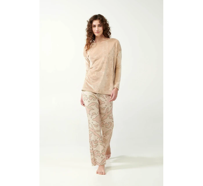 Vamp - Dámske pyžamo so zamatovým vrchným dielom 21092 - Vamp