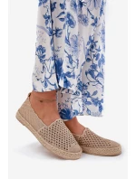 Dámské Espadrilky S Pletením Béžové model 21691952 - VINCEZA