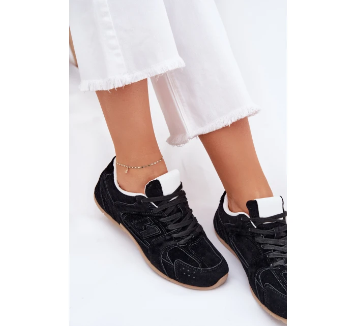 Dámské Sportovní Boty Z Eko Semiše Černé model 21701308 - Boto