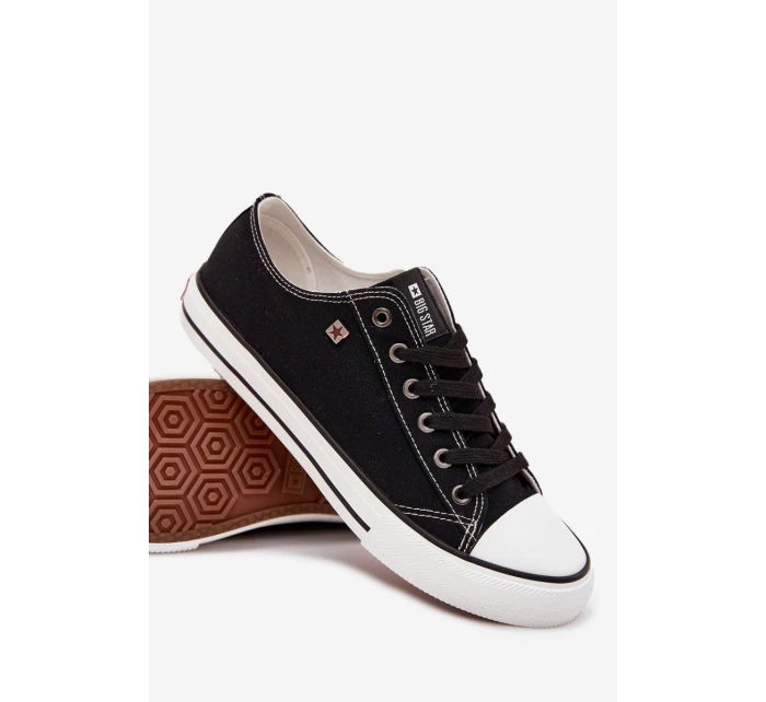 Trampki Męskie Niskie Materiałowe Big Star DD174504 Czarne