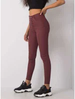 Nohavice EM SP F663.50P bordová