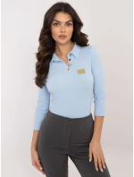 Bluzka RV BZ model 20686435 jasny niebieski - FPrice Bluzka RV BZ model 20686435 jasny niebieski - FPrice
