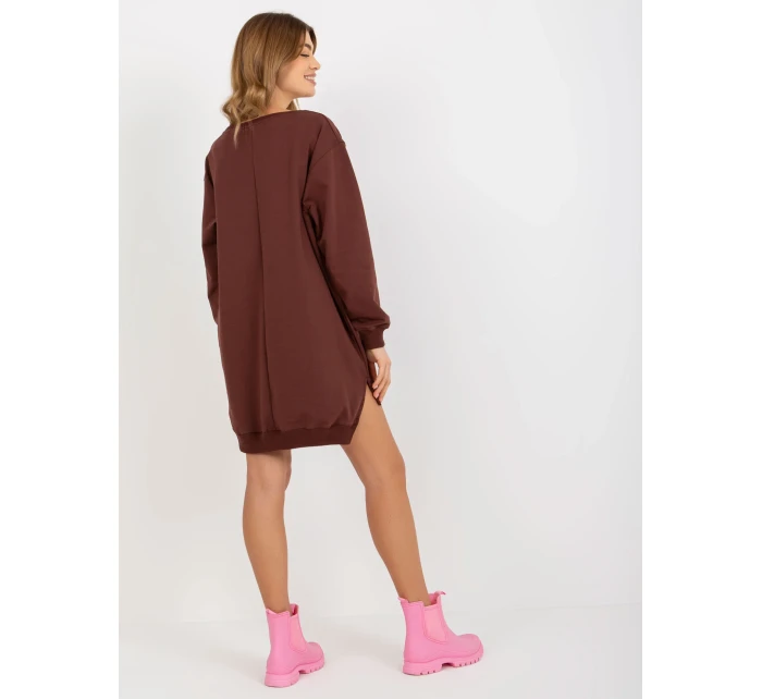 Mikina VI BL 3102.01P hnedá a ružová