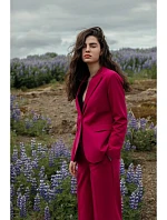 Bunda s jedným gombíkom S310 slivka -Stylove