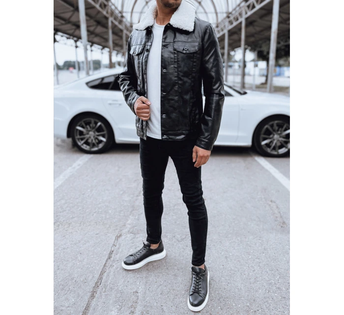 Pánská kožená bunda černá Dstreet model 21978785 - FashionStreet