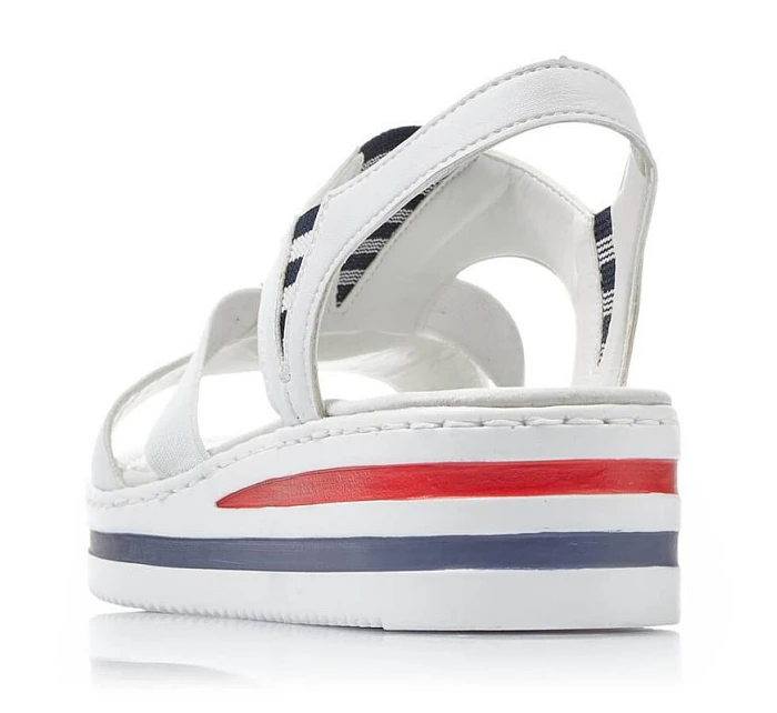 Sandály na platformě W model 22082975 bílé Rieker - Inny