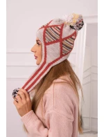 Dámská klapka na uši Eunika model 18751839 - K-Fashion Dámská klapka na uši Eunika model 18751839 - K-Fashion