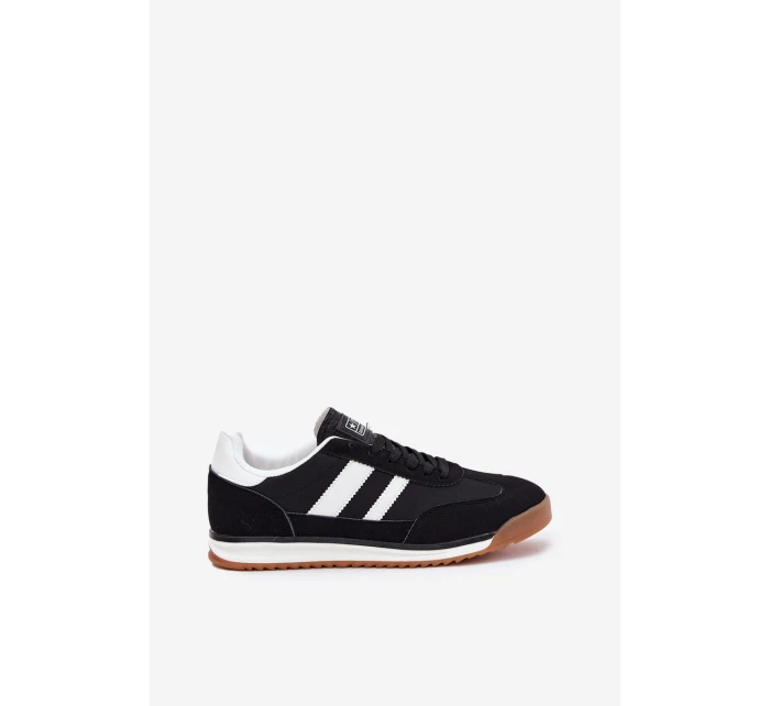 Buty Sportowe Sneakersy Męskie Czarne Sivara