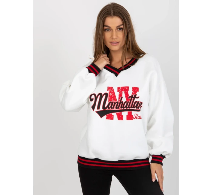 Bluza EM BL model 18502857 biały - FPrice Bluza EM BL model 18502857 biały - FPrice