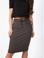 Sukně RV SD tmavá khaki model 17292571 - FPrice Sukně RV SD tmavá khaki model 17292571 - FPrice