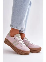 Dámske semišové tenisky na platforme Purple Zazoo Dámske semišové tenisky na platforme Purple Zazoo