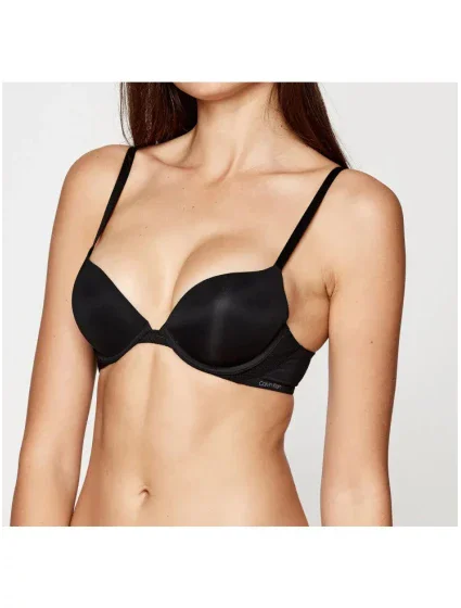 Plunge push up podprsenka QF5613E UB1 čierna - Calvin Klein Plunge push up podprsenka QF5613E UB1 čierna - Calvin Klein