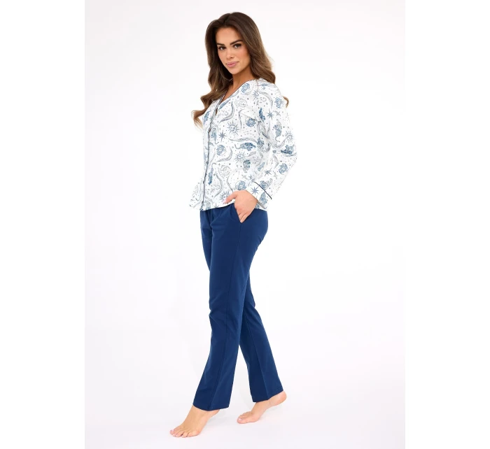 Pyžamo  long/r S2XL dámské rozepínací model 21259207 - Cornette