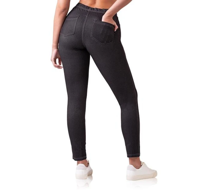 Dámske nohavice RELAX & GO JEANS TREGGINGS - BELLINDA - čierne