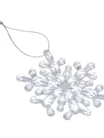 Závesná dekorácia snehová vločka 12x12 CM MODEL 4 Závesná dekorácia snehová vločka 12x12 CM MODEL 4