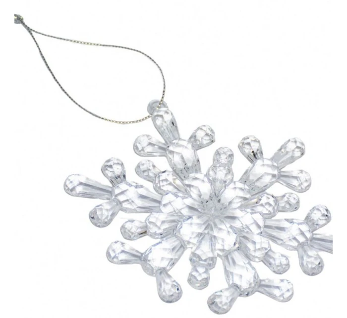 Závesná dekorácia snehová vločka 12x12 CM MODEL 4 Závesná dekorácia snehová vločka 12x12 CM MODEL 4