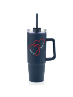 Termoska s průhledným víčkem pro zamilované