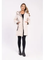 Dámsky kabát L22055-W24 béžový J-ASPEN - Volcano