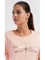 Dámske domáce šaty s krátkymi rukávmi Dragonfly