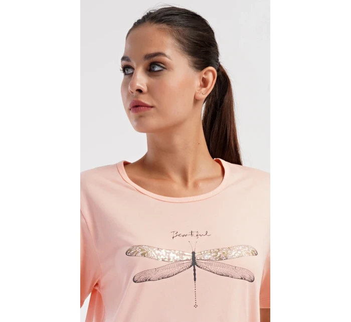 Dámske domáce šaty s krátkymi rukávmi Dragonfly