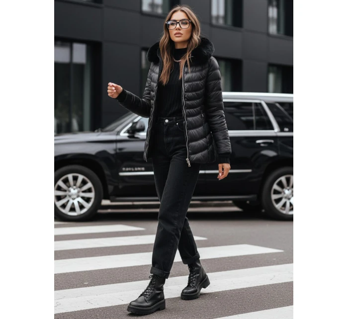 Dámská prošívaná zimní bunda LUNA černá Dstreet model 21971658 - FashionStreet Dámská prošívaná zimní bunda LUNA černá Dstreet model 21971658 - FashionStreet