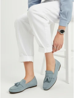 Dámské semišové modré mokasíny Dstreet model 21996154 - FashionStreet