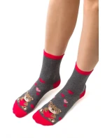 Dámské ponožky model 14559108 Srdce - Steven Dámské ponožky model 14559108 Srdce - Steven
