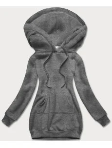 Tmavosivá dámska klokanie mikina (YS10003-5)