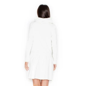 Dámske šaty K260 ecru - KATRUS Dámske šaty K260 ecru - KATRUS