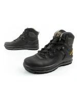 model 21479888 Nero pánské trekové boty kožené nepromokavé kotníkové boty - Grisport