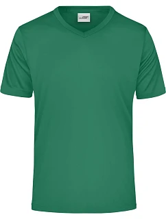 JN Pánské sportovní tričko s výstřihem do V 02.0 green model 22413757 - Daiber
