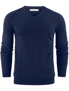 VNeck Pánský svetr s výstřihem do V navy model 22460903 - James Harvest