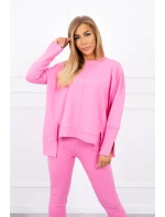 Souprava s oversize halenkou světle růžová Souprava s oversize halenkou světle růžová