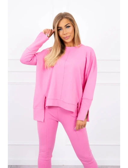 Souprava s oversize halenkou světle růžová Souprava s oversize halenkou světle růžová