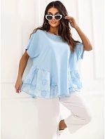 Bluzka IT BZ model 22084255 jasny niebieski - FPrice Bluzka IT BZ model 22084255 jasny niebieski - FPrice