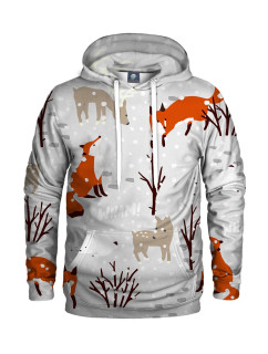 Aloha From Deer What Does Fox Say Mikina s kapucňou HK AFD148 White