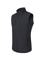 Trail softshellová vesta pánská ebony gray