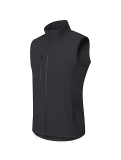 Trail softshellová vesta pánská ebony gray