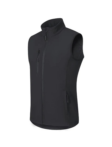 Trail softshellová vesta pánská ebony gray