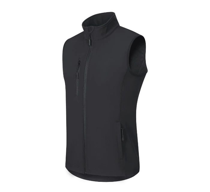 Trail softshellová vesta pánská ebony gray