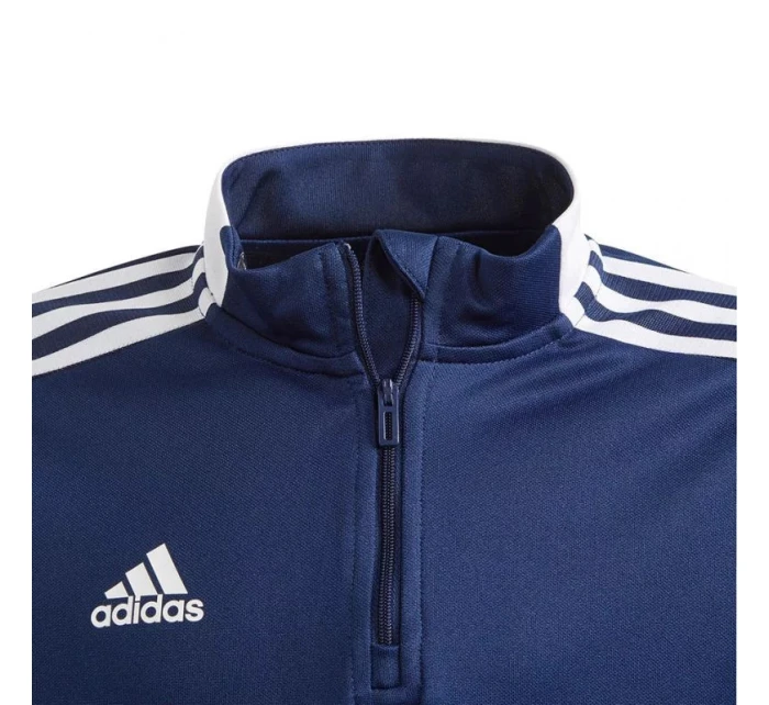 Tiro 21 Youth Jr GK9661 modrá tréningová mikina s kapucňou - Adidas Tiro 21 Youth Jr GK9661 modrá tréningová mikina s kapucňou - Adidas