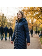 Geografické Norsko dámská bunda LONG NAVY DB LADY NAVY model 21768295 - Geographical Norway