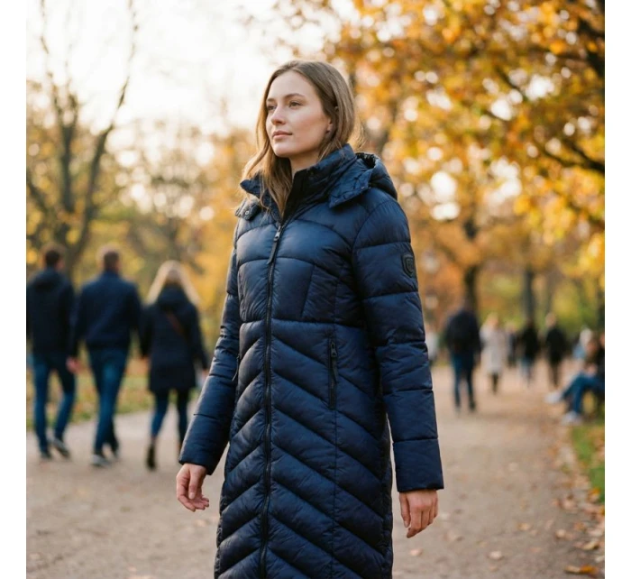 Geografické Norsko dámská bunda LONG NAVY DB LADY NAVY model 21768295 - Geographical Norway
