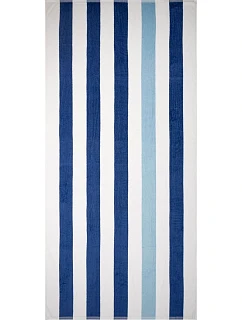 The One Towelling Towel Stripe Plážová osuška „Stripe“ 48.1056 tmavomodrá/svetlomodrá